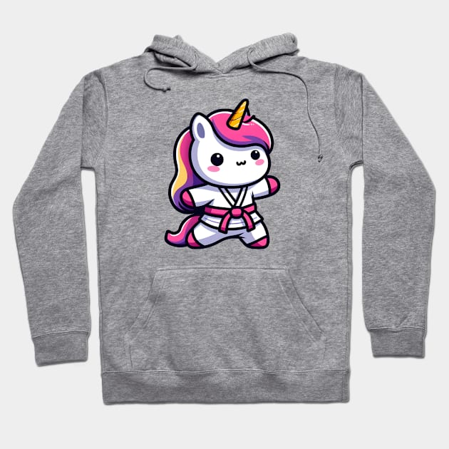 Judo Unicorn Olympics🥋🦄 - Ippon Cuteness! Hoodie by Pink & Pretty